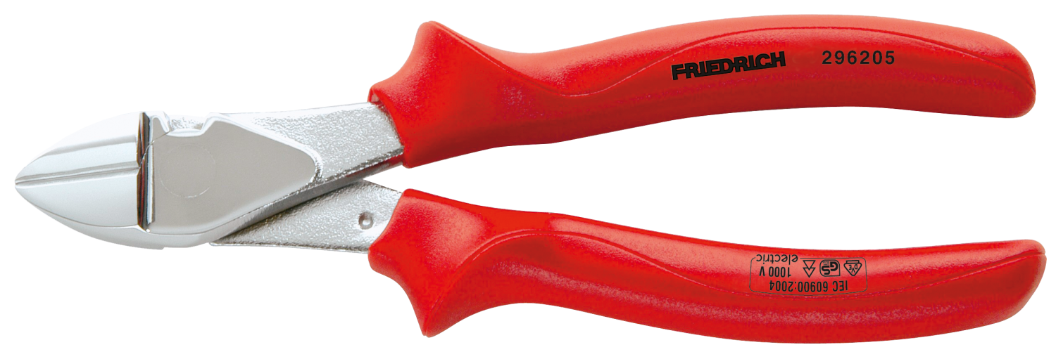 Friedrich Krachtzijkniptang 1000V rood geïsoleerd 200mm VDE