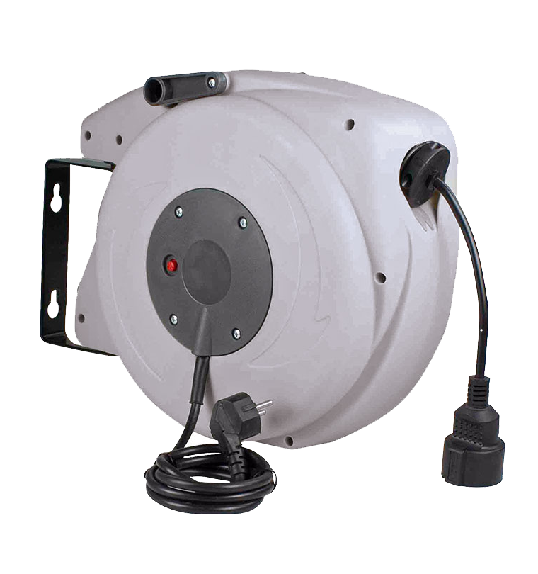 Schwabe Veerkabelhaspel 230V/16A IP20 Vinyl H05VV-F 3G1,5 20m